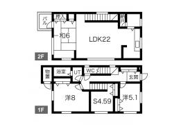 北海道石狩市親船東一条２丁目 の賃貸一戸建物件詳細はこちら