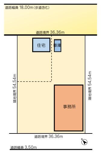 敷地面積580坪！前面道路も１８ｍと広々！
