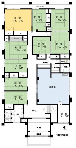 事務所1階にはお部屋が10室も！