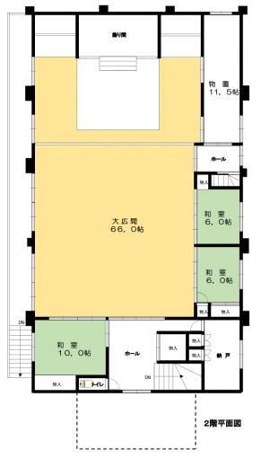 事務所2階には大広間があります！