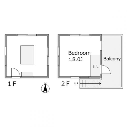 バーベキュー小屋の間取り図