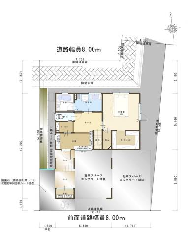 配置図/駐車2台 配置図/駐車2台