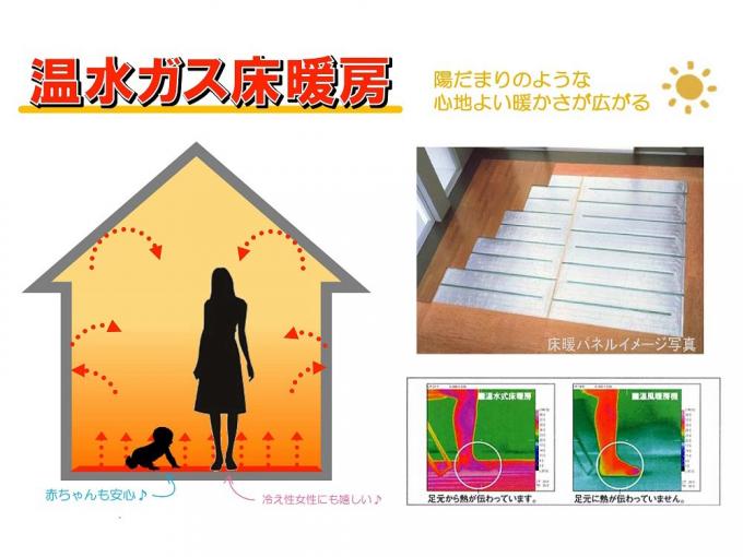 1階 温水ガス床暖房 1階 温水ガス床暖房