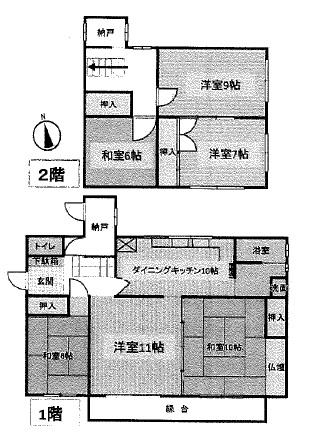 全居室6帖以上の広々住空間 全居室6帖以上の広々住空間