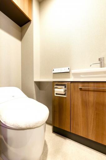 トイレはお手入れのしやすいタンクレスタイプです