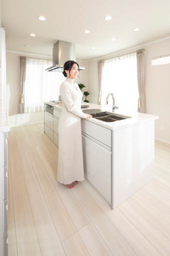 キッチンは、開放感のあるアイランドキッチンを採用しました。