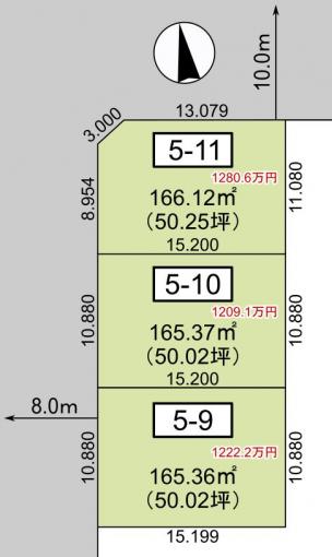ウィズランド西茨戸 区画図 ウィズランド西茨戸 区画図