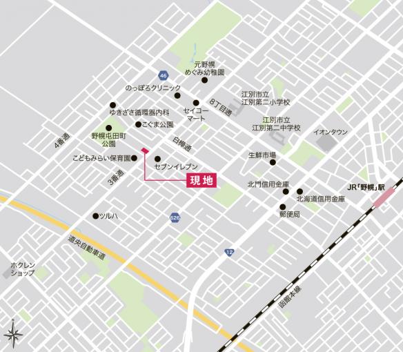 現地案内図 現地案内図