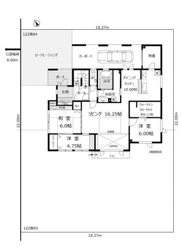1階間取図