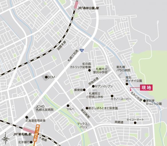 現地案内図 現地案内図
