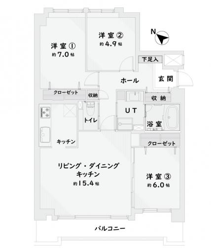 間取り3LDK 間取り3LDK