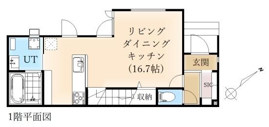 1階平面図 1階平面図