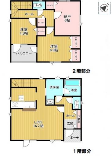 【間取図3号棟】 【間取図3号棟】