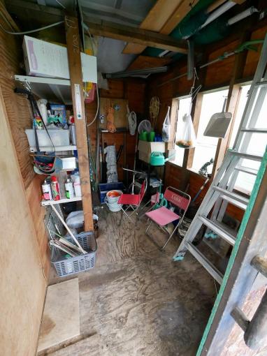 倉庫部分です。農機具等を収納できますね。 倉庫部分です。農機具等を収納できますね。