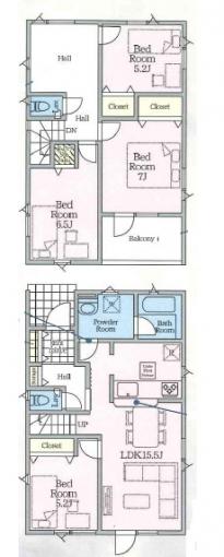 2号棟:間取図 2号棟:間取図
