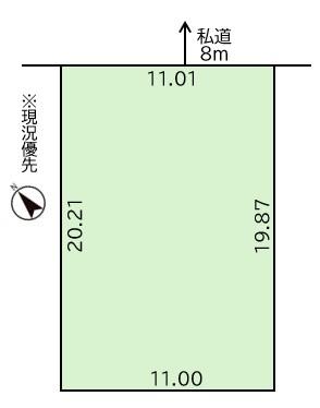 間口約11.01m 間口約11.01m