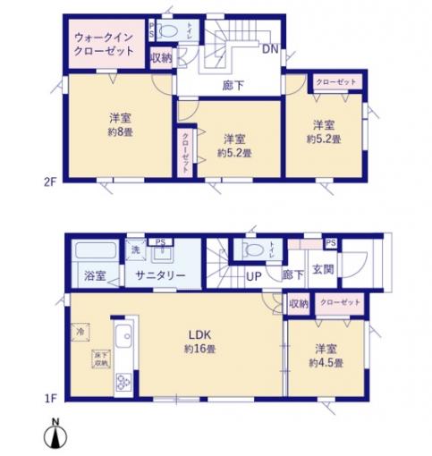 2号棟：間取図