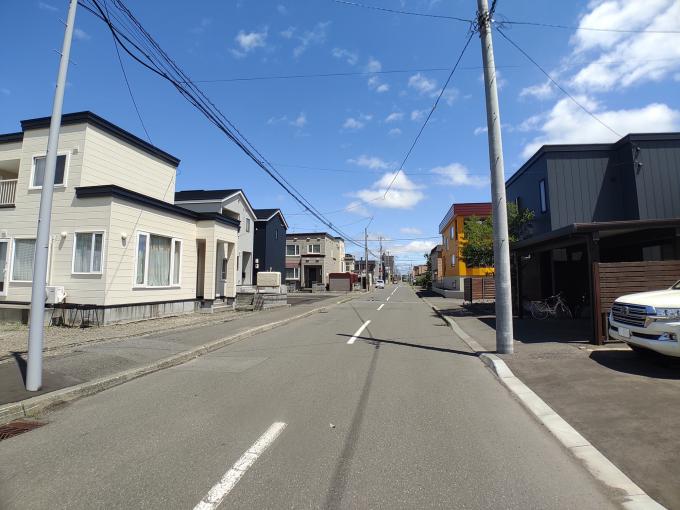 南西側から現地方向 南西側から現地方向