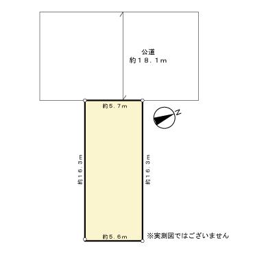 道道西野真駒内清田線に面する整形地です 道道西野真駒内清田線に面する整形地です