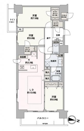 約84平米の広々3LDK !南東角部屋4階住戸です! 約84平米の広々3LDK !南東角部屋4階住戸です!