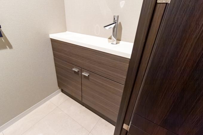 トイレは手洗いカウンターがあります トイレは手洗いカウンターがあります