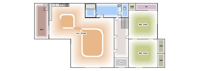 1階間取図※データ作成のため現況優先とします。 1階間取図※データ作成のため現況優先とします。