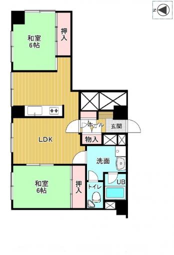 【間取図】2LDK! 【間取図】2LDK!