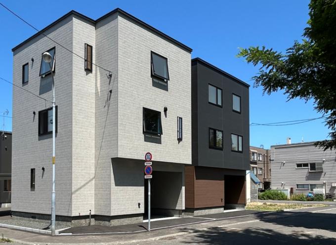 インナーガレージを備えた3階建て インナーガレージを備えた3階建て