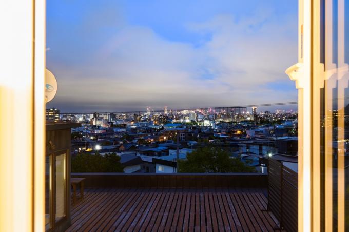 リビングダイニングからの夜景 リビングダイニングからの夜景
