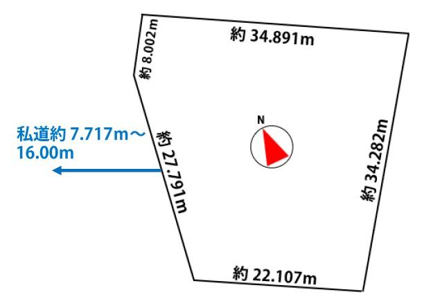 【区画図】36号線方面を一望できる高台のロケーションが魅力！