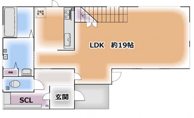 1階間取図※データ作成のため現況優先とします。 1階間取図※データ作成のため現況優先とします。