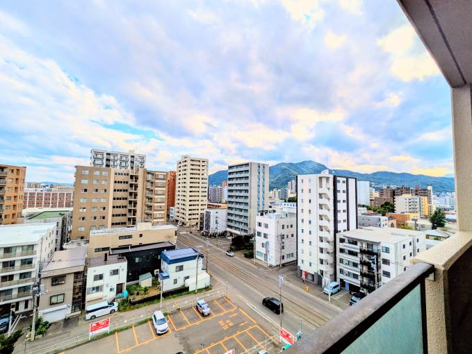 眺望、藻岩山見えます
