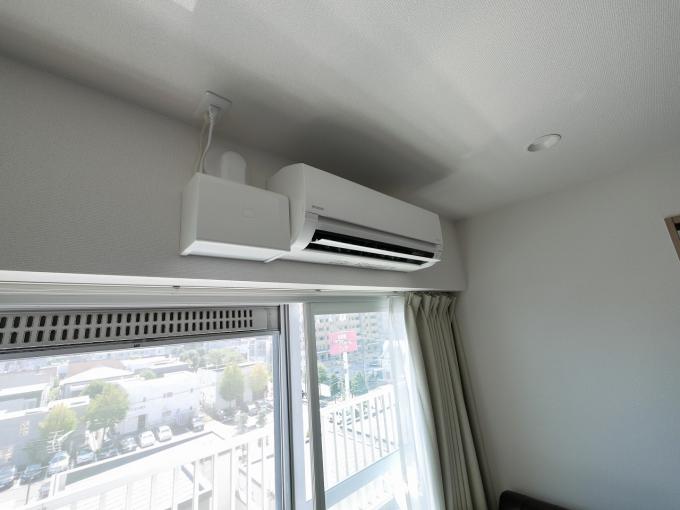 エアコンは12帖用日立製です。ドレンポンプ設置! エアコンは12帖用日立製です。ドレンポンプ設置!