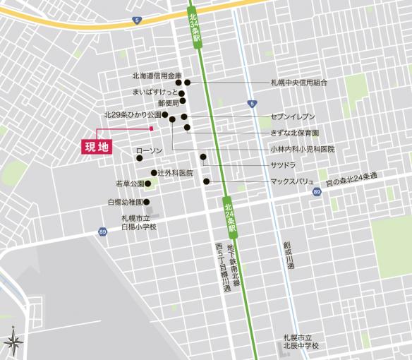 現地案内図 現地案内図