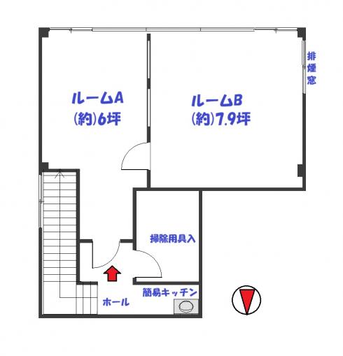 3階ワンフロアの使用となります。 3階ワンフロアの使用となります。