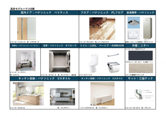 住宅設備、床材、建具等（B棟）