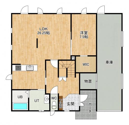 1階間取図 1階間取図
