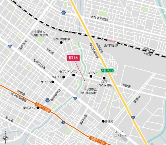 現地案内図 現地案内図
